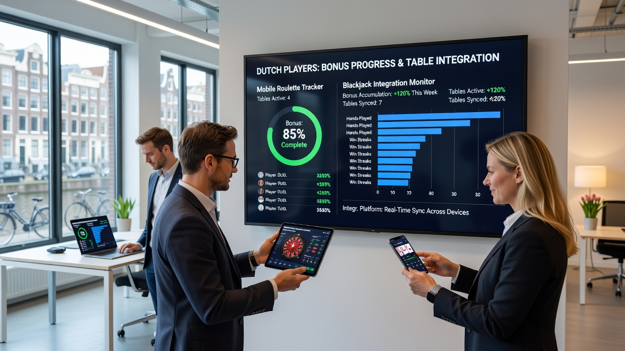 Geïntegreerd dashboard overzicht met bonus en limiet tracking voor mobiele spelers