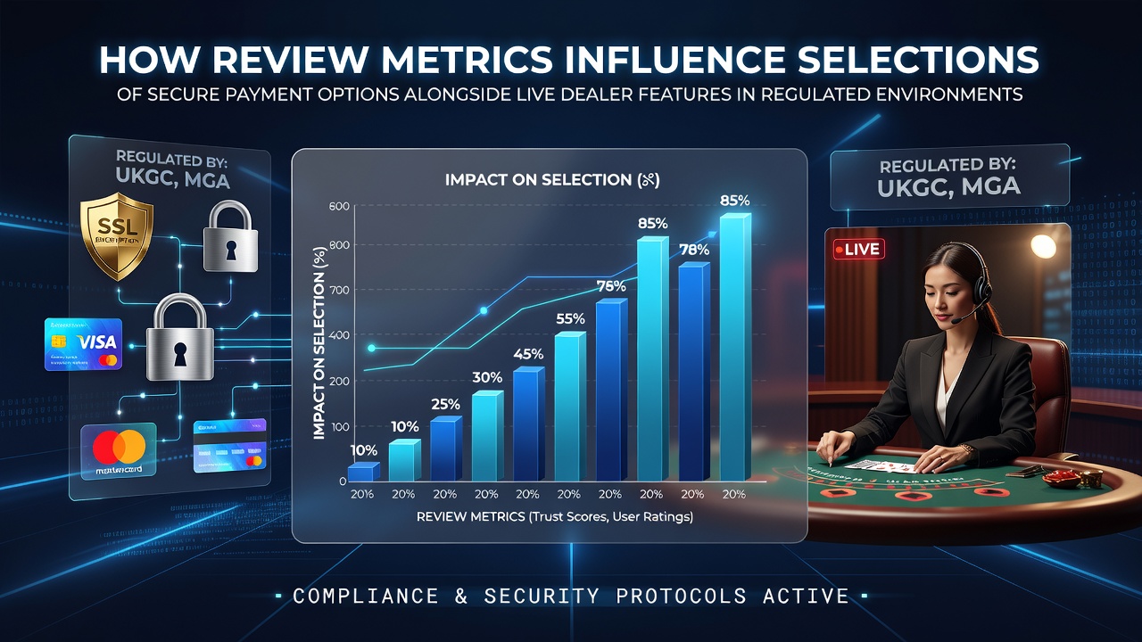 Overzicht van review metrics die veilige betaalmethoden en live dealer opties in Nederlandse casino's beïnvloeden