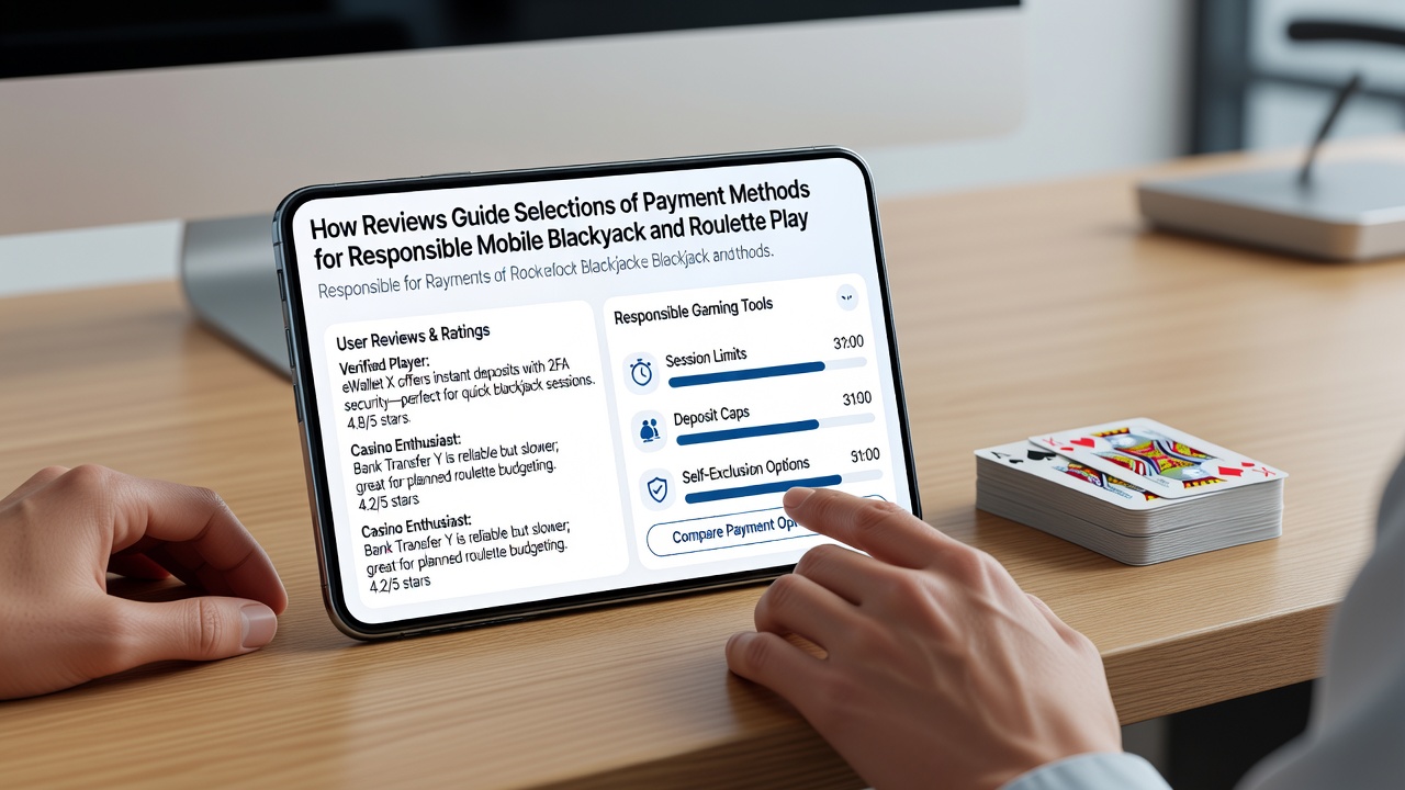 Analyse van betaalmethoden reviews voor verantwoord mobiel roulette en blackjack spel