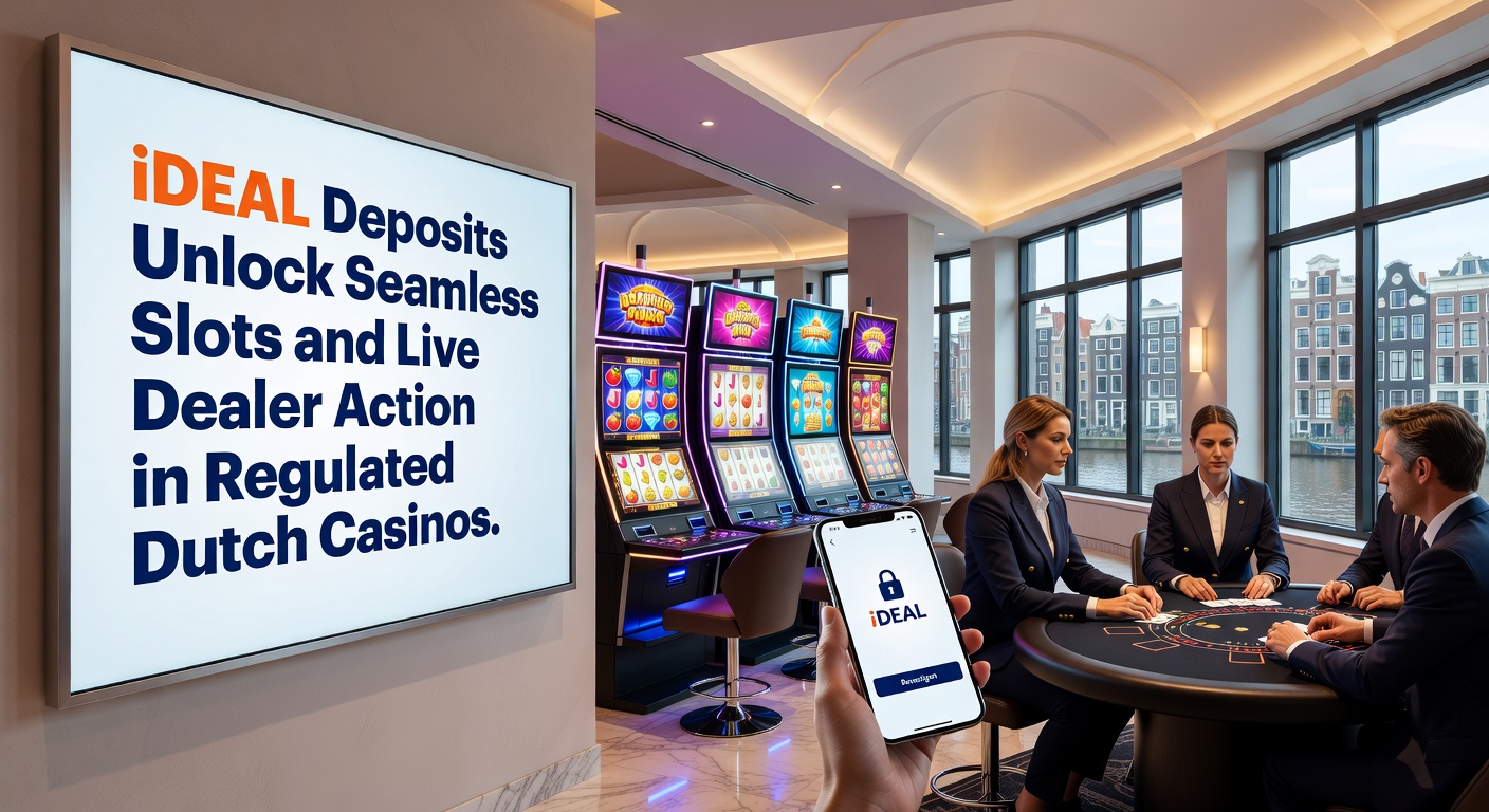 Live dealer blackjack tafel met iDEAL deposit knop zichtbaar in een Nederlands casino platform